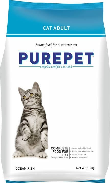 Purepet Ocean Fish Adult Cat Food 1.2kg